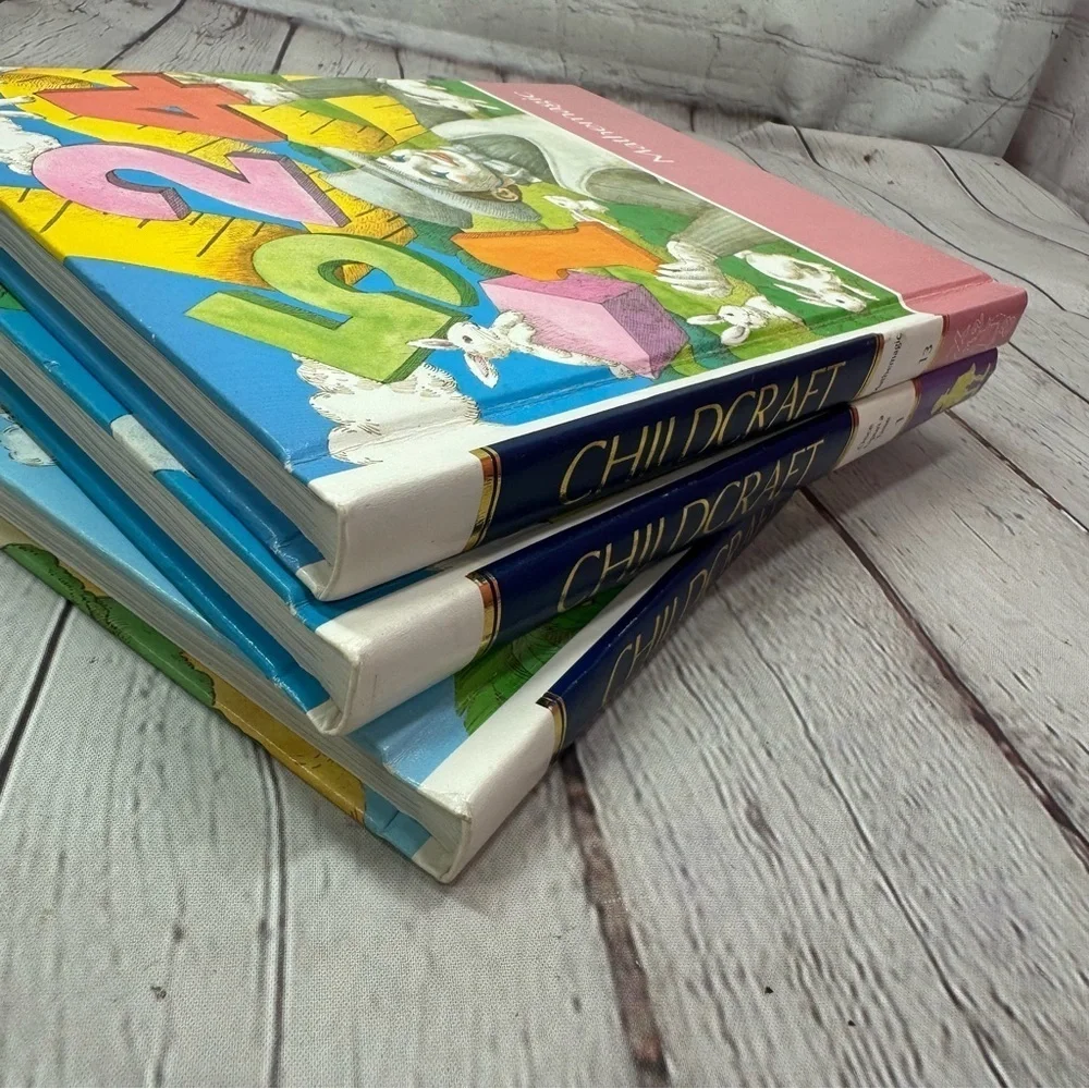 vintage 1994 Childcraft world Book Set with Illustrated Covers vol 1, 3, 13
